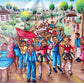 Rara Street Band – Original Haitian Acrylic Painting (36x24 in)